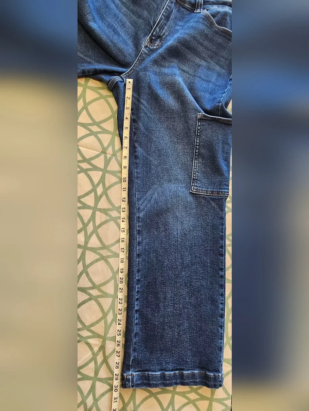 Judy Blue "Cortney" High Rise Straight Wide Cargo Jeans in Dark Wash Size 18W - Picture 16 of 16
